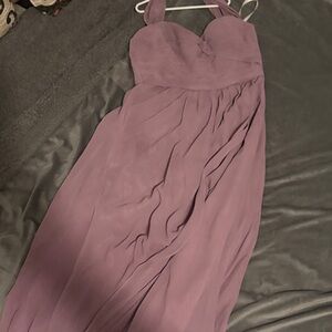 Azazie Strapless Lavender Dress